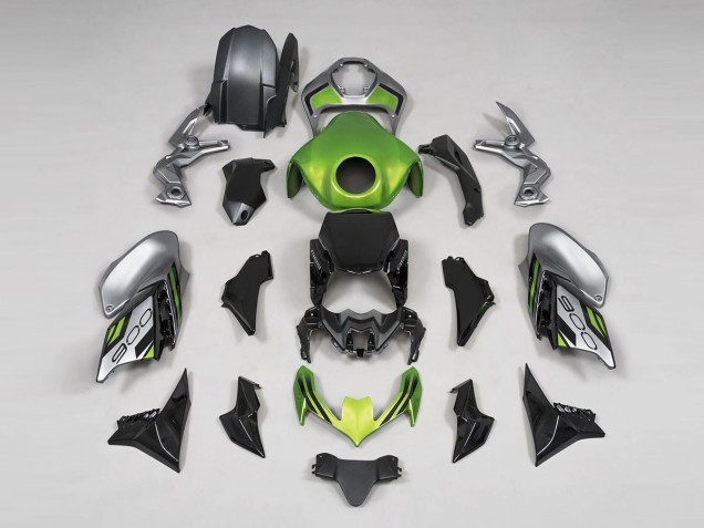 Carena Moto Kawasaki Z900 2020-2024 - Verde Nero Grigio