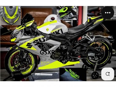 Carena Moto Suzuki GSXR 750 2004-2005 - Grigio Lemon Verde Nero Economici
