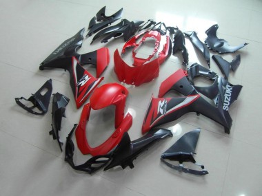 Matte Rosso Nero Carene Moto Suzuki GSXR 1000 K9 2009-2016