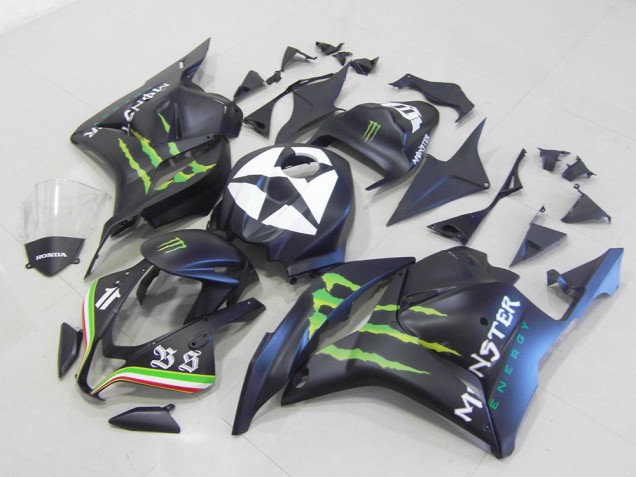 Monster Nero Opaco Carene Moto Honda CBR 600 RR 2009-2012 Monster Nero Opaco Carene Moto Honda CBR 600 RR 2009-2012