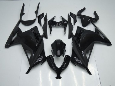 Nero ABS Moto Plastica & Moto Carena Kawasaki ZX 300R 2013-2016