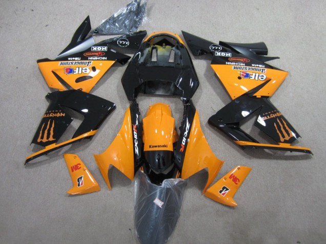 Nero Arancia 3M Monster Carene Moto Kawasaki ZX10R 2003-2005 Nero Arancia 3M Monster Carene Moto Kawasaki ZX10R 2003-2005