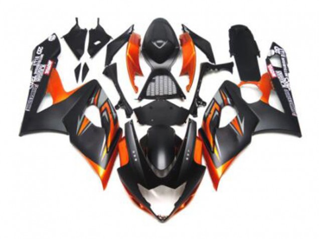 Nero Arancia Carene Moto Suzuki GSXR 1000 K5 2005-2006 Nero Arancia Carene Moto Suzuki GSXR 1000 K5 2005-2006