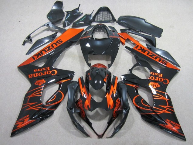 Nero Arancia Corona Extra Carene Moto Suzuki GSXR 1000 K5 2005-2006