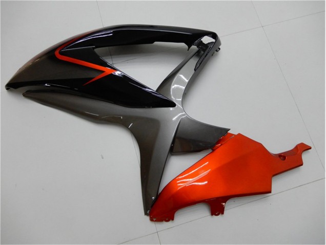 Nero Arancia Grigio Carene Moto Suzuki GSXR 600 / 750 K8 2008-2010 Nero Arancia Grigio Carene Moto Suzuki GSXR 600 / 750 K8 2008-2010