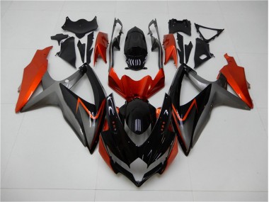 Nero Arancia Grigio Carene Moto Suzuki GSXR 600 / 750 K8 2008-2010