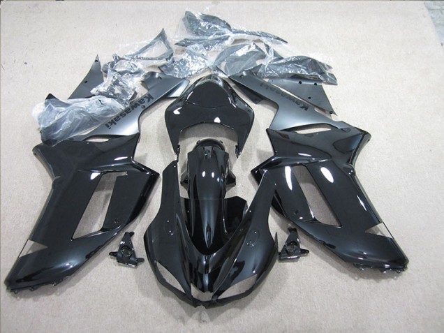 Nero Argento Carene Moto Kawasaki ZX6R 2007-2008 Nero Argento Carene Moto Kawasaki ZX6R 2007-2008