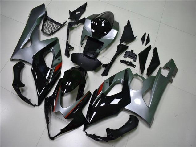 Nero Argento Carene Moto Suzuki GSXR 1000 K5 2005-2006 Nero Argento Carene Moto Suzuki GSXR 1000 K5 2005-2006