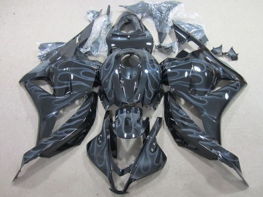 Nero Argento Fiamma Kits Carenatura Moto Honda CBR 600 RR 2009-2012