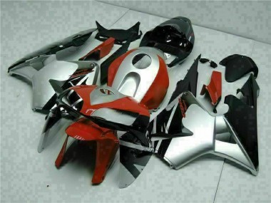 Nero Argento Rosso Carene Moto Honda CBR 600 RR 2005-2006