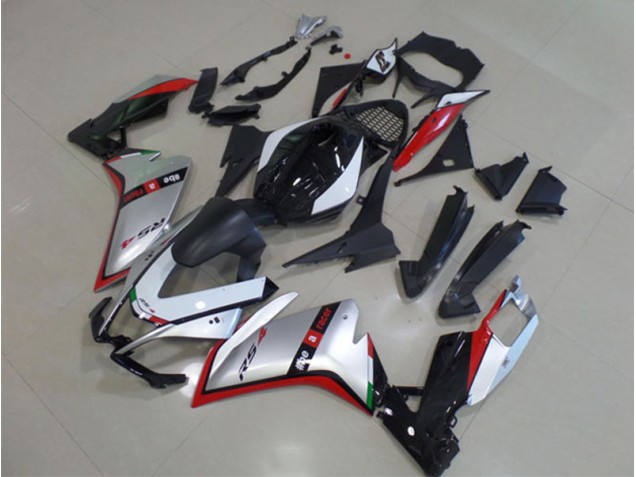 Nero Argento Rosso Kits Carene Moto Aprilia RS4 50 125 2011-2018