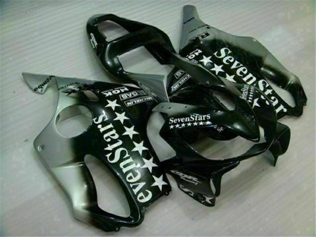 Nero Argento SevenStarss Carene Moto Honda CBR 600 F4i 2001-2003 Nero Argento SevenStarss Carene Moto Honda CBR 600 F4i 2001-2003