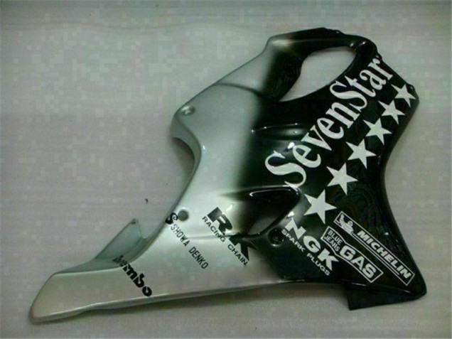 Nero Argento SevenStarss Carene Moto Honda CBR 600 F4i 2001-2003 Nero Argento SevenStarss Carene Moto Honda CBR 600 F4i 2001-2003