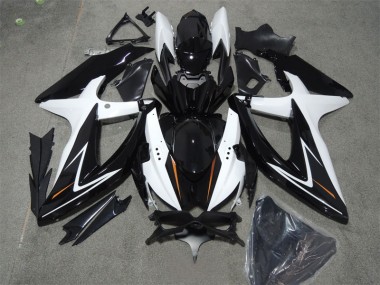 Nero Bianco ABS Kit Carenatura Moto Suzuki GSXR 600 K8 2008-2010