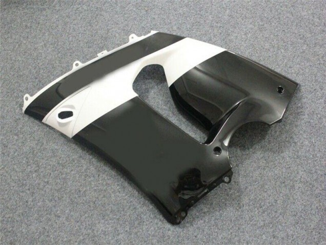 Nero Bianco ABS Plastica Moto Kawasaki ZX6R 2005-2006 Nero Bianco ABS Plastica Moto Kawasaki ZX6R 2005-2006