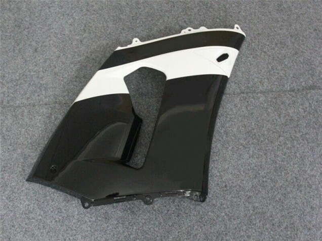 Nero Bianco ABS Plastica Moto Kawasaki ZX6R 2005-2006 Nero Bianco ABS Plastica Moto Kawasaki ZX6R 2005-2006