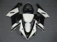 Nero Bianco ABS Plastica Moto Kawasaki ZX6R 2005-2006 Nero Bianco ABS Plastica Moto Kawasaki ZX6R 2005-2006
