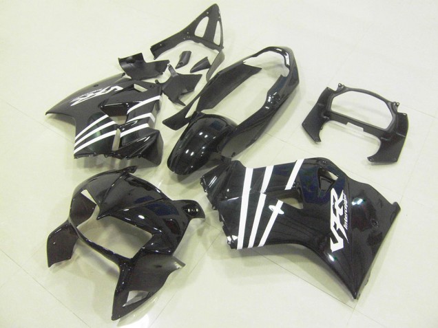 Nero Bianco Banda Carene Moto Honda VFR 800 1998-2001 Nero Bianco Banda Carene Moto Honda VFR 800 1998-2001
