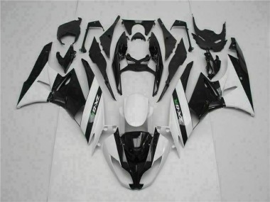 Nero Bianco Carene Moto Kawasaki ZX6R 2009-2012