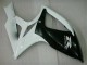 Nero Bianco Carene Moto Suzuki GSXR 600 / 750 K6 2006-2007 Nero Bianco Carene Moto Suzuki GSXR 600 / 750 K6 2006-2007