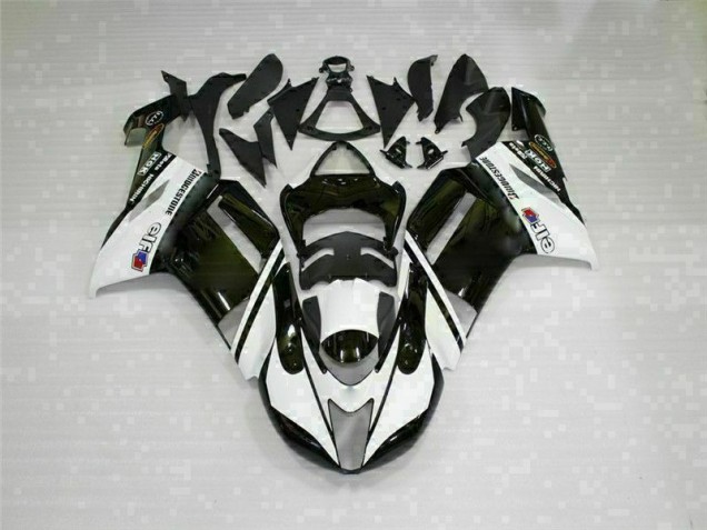 Nero Bianco Carrozzeria Moto & Carena Moto Kawasaki ZX6R 2007-2008 Nero Bianco Carrozzeria Moto & Carena Moto Kawasaki ZX6R 2007-2008