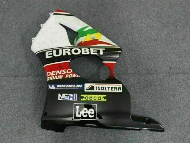 Nero Bianco Eurobet Carene Moto Kawasaki ZX6R 2000-2002 Nero Bianco Eurobet Carene Moto Kawasaki ZX6R 2000-2002