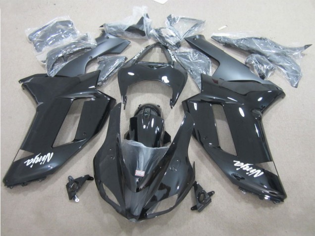 Nero Bianco Kit Carenatura Moto Completa Kawasaki ZX6R 2007-2008 Nero Bianco Kit Carenatura Moto Completa Kawasaki ZX6R 2007-2008