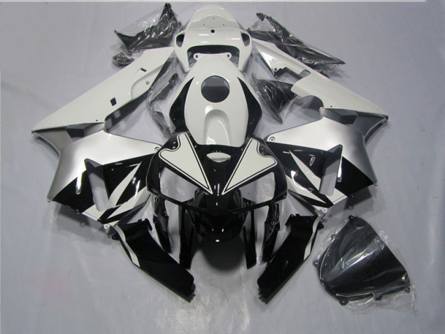 Nero Bianco Kit Carene Moto Completa Honda CBR 600 RR 2005-2006 Nero Bianco Kit Carene Moto Completa Honda CBR 600 RR 2005-2006