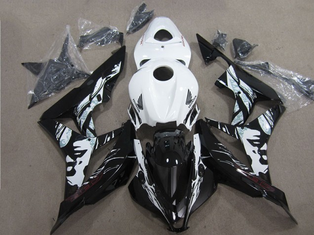Nero Bianco Kit Carene Moto Completa Honda CBR 600 RR 2007-2008 Nero Bianco Kit Carene Moto Completa Honda CBR 600 RR 2007-2008