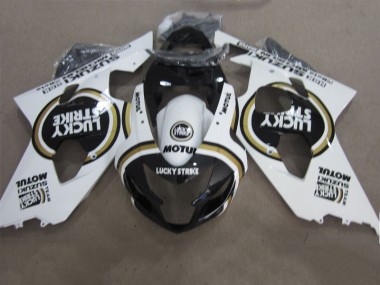 Nero Bianco Lucky Strike Motul Carene Moto Suzuki GSXR 600 K4 2004-2005