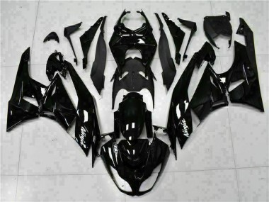 Nero Bianco Ninja Carene Moto Kawasaki ZX6R 2009-2012