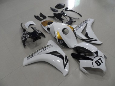 Nero & Bianco & Oro Carene Moto Honda CBR 1000 RR 2008-2011