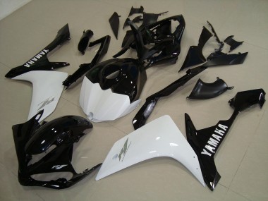 Nero Bianco Oro Carene Moto Yamaha R1 2007-2008