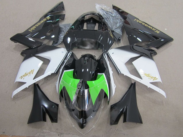 Nero Bianco Oro Ninja Carene Moto Kawasaki ZX10R 2003-2005 Nero Bianco Oro Ninja Carene Moto Kawasaki ZX10R 2003-2005