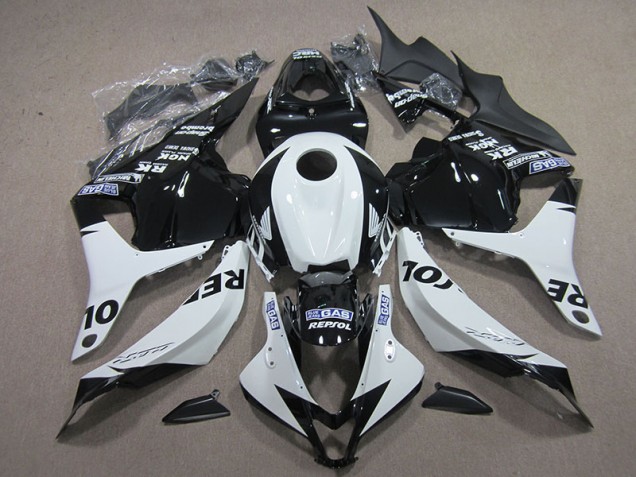 Nero Bianco Repsol Carene Moto Honda CBR 600 RR 2009-2012 Nero Bianco Repsol Carene Moto Honda CBR 600 RR 2009-2012