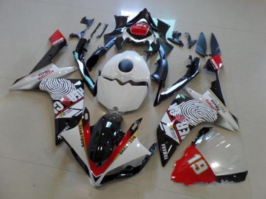 Nero Bianco Rosso Carene Moto Yamaha R1 2007-2008