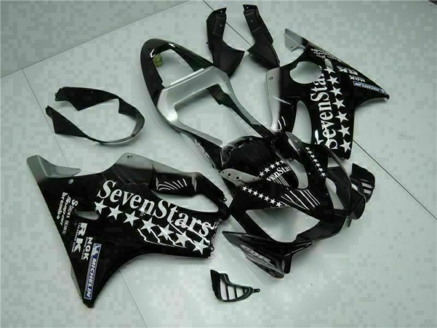Nero Bianco SevenStarss Carene Moto Honda CBR 600 F4i 2001-2003 Nero Bianco SevenStarss Carene Moto Honda CBR 600 F4i 2001-2003