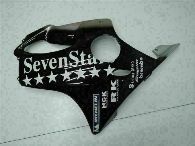 Nero Bianco SevenStarss Carene Moto Honda CBR 600 F4i 2001-2003 Nero Bianco SevenStarss Carene Moto Honda CBR 600 F4i 2001-2003