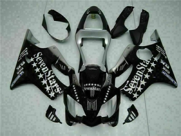 Nero Bianco SevenStarss Carene Moto Honda CBR 600 F4i 2001-2003 Nero Bianco SevenStarss Carene Moto Honda CBR 600 F4i 2001-2003