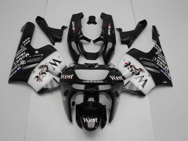 Nero Bianco West Carene Moto Kawasaki ZX9R 1994-1997 Nero Bianco West Carene Moto Kawasaki ZX9R 1994-1997
