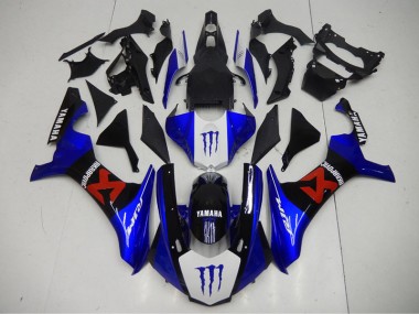 Nero Blu Carene Moto & Plastica Moto Yamaha R1 2015-2019