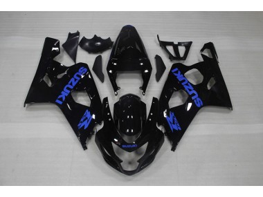 Nero Blu Decal Carene Moto Suzuki GSXR 750 K4 2004-2005