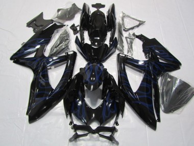 Nero Blu Fiamma Carene Moto Suzuki GSXR 600 K8 2008-2010
