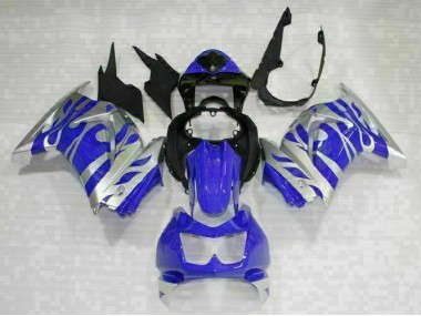 Nero Blu Kit Carene Moto Kawasaki EX250 2008-2012