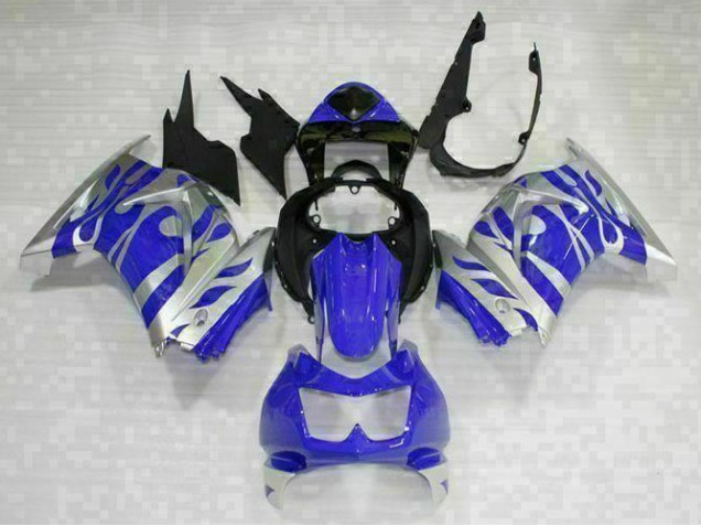 Nero Blu Kit Carene Moto Kawasaki EX250 2008-2012 Nero Blu Kit Carene Moto Kawasaki EX250 2008-2012