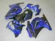 Nero Blu Kits Carenatura Motocicletta Completo ABS Kawasaki EX250 2008-2012