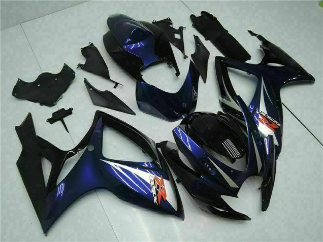 Nero Blu Kits Carenatura Motocicletta Completo ABS Suzuki GSXR 600 / 750 K6 2006-2007 Nero Blu Kits Carenatura Motocicletta Completo ABS Suzuki GSXR 600 / 750 K6 2006-2007