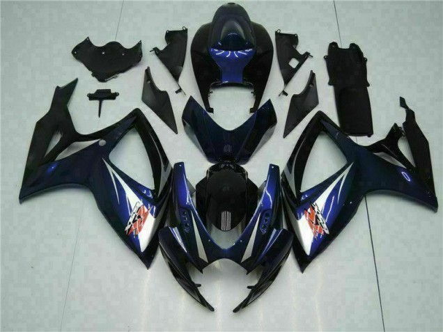 Nero Blu Kits Carenatura Motocicletta Completo ABS Suzuki GSXR 600 / 750 K6 2006-2007 Nero Blu Kits Carenatura Motocicletta Completo ABS Suzuki GSXR 600 / 750 K6 2006-2007