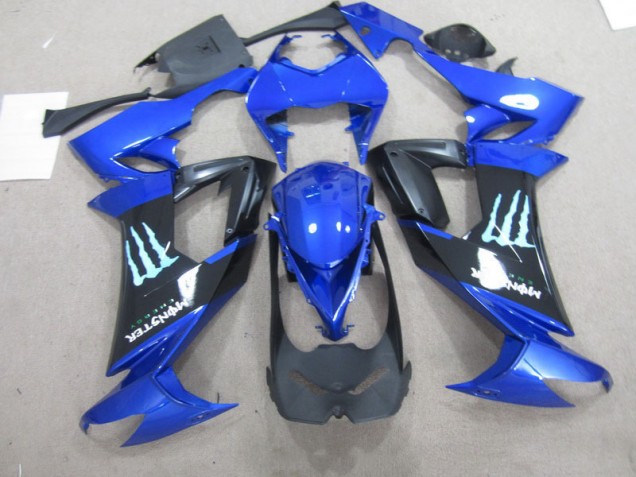 Nero Blu Monster Carene Moto Kawasaki ZX10R 2008-2010 Nero Blu Monster Carene Moto Kawasaki ZX10R 2008-2010
