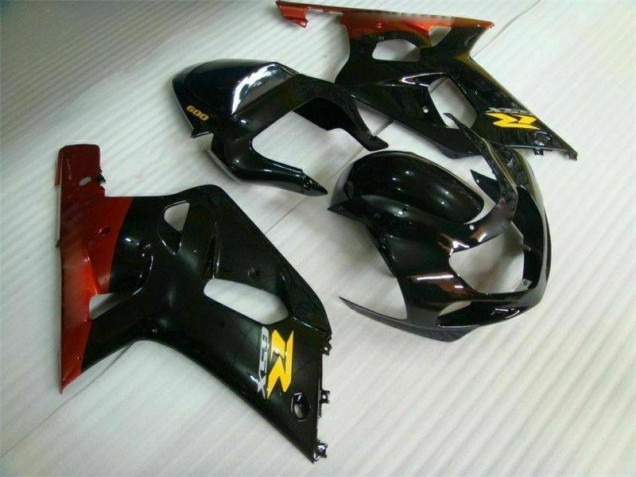 Nero Carena Moto Suzuki GSXR 600 / 750 K1 K2 K3 2001-2003 Nero Carena Moto Suzuki GSXR 600 / 750 K1 K2 K3 2001-2003